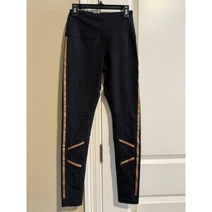 Zella Leggings Navy With Copper Detail XS